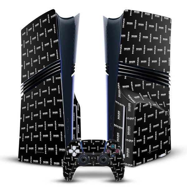 EA Bioware Mass Effect Graphics Logo Pattern Vinyl Sticker Skin Decal Cover for Sony PS5 Pro Disc Edition Bundle