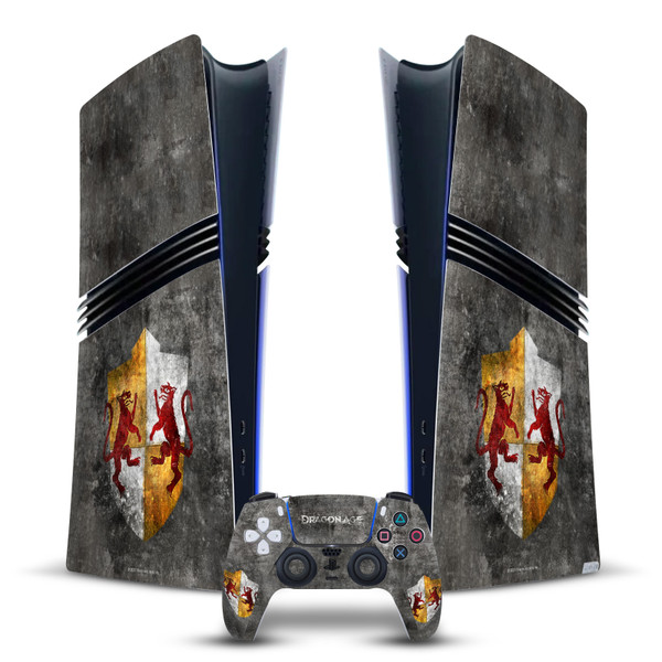 EA Bioware Dragon Age Heraldry Ferelden Distressed Vinyl Sticker Skin Decal Cover for Sony PS5 Pro Digital Edition Bundle