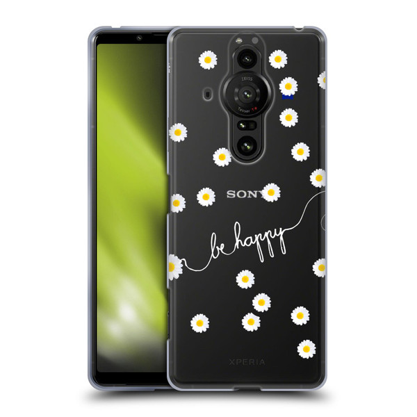 Monika Strigel Happy Daisy Clear Soft Gel Case for Sony Xperia Pro-I