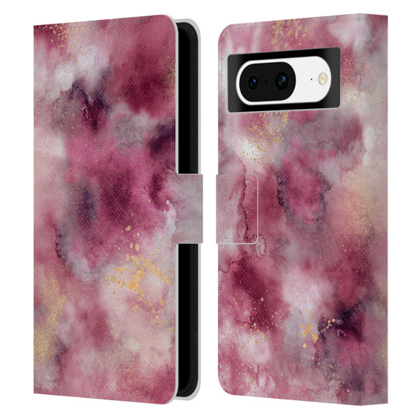 Ninola Colourful Patterns Pink Marble Leather Book Wallet Case Cover For Google Pixel 8