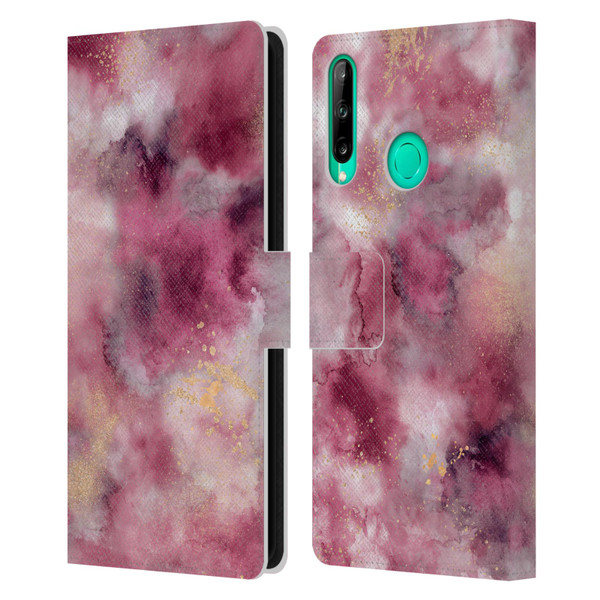 Ninola Colourful Patterns Pink Marble Leather Book Wallet Case Cover For Huawei P40 lite E