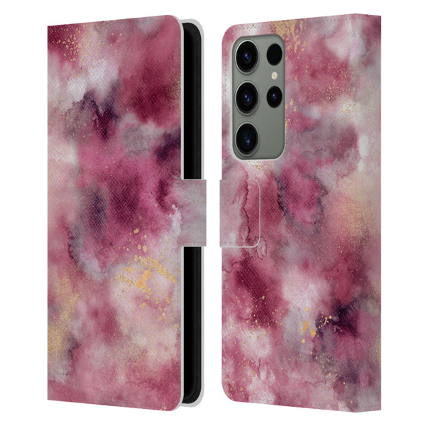 Ninola Colourful Patterns Pink Marble Leather Book Wallet Case Cover For Samsung Galaxy S23 Ultra 5G