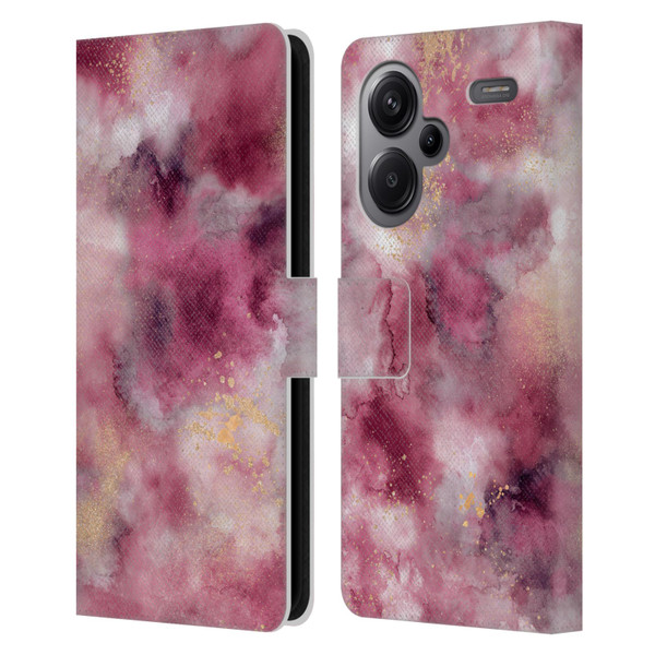 Ninola Colourful Patterns Pink Marble Leather Book Wallet Case Cover For Xiaomi Redmi Note 13 Pro Plus 5G