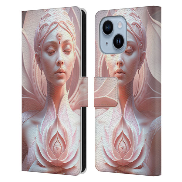 Shambhala Light Visionary Art Ethereal Graphics At Peace Leather Book Wallet Case Cover For Apple iPhone 14 Plus
