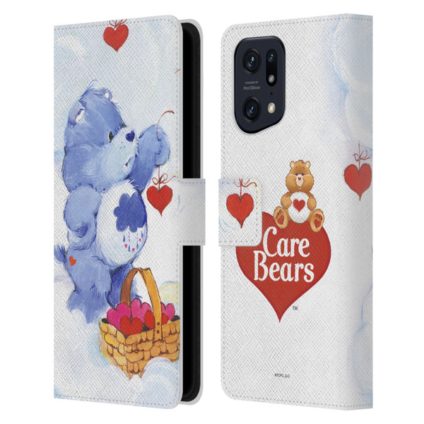 Care Bears Classic Grumpy Leather Book Wallet Case Cover For OPPO Find X5