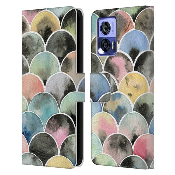 Ninola Colourful Prints Scales Leather Book Wallet Case Cover For Motorola Edge 30 Neo 5G