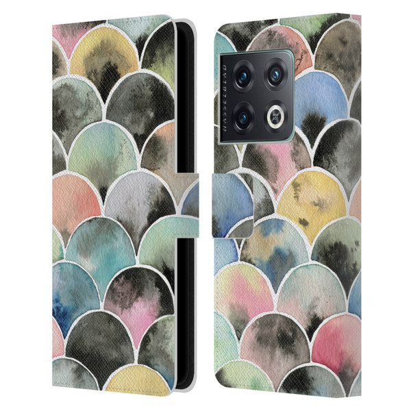 Ninola Colourful Prints Scales Leather Book Wallet Case Cover For OnePlus 10 Pro