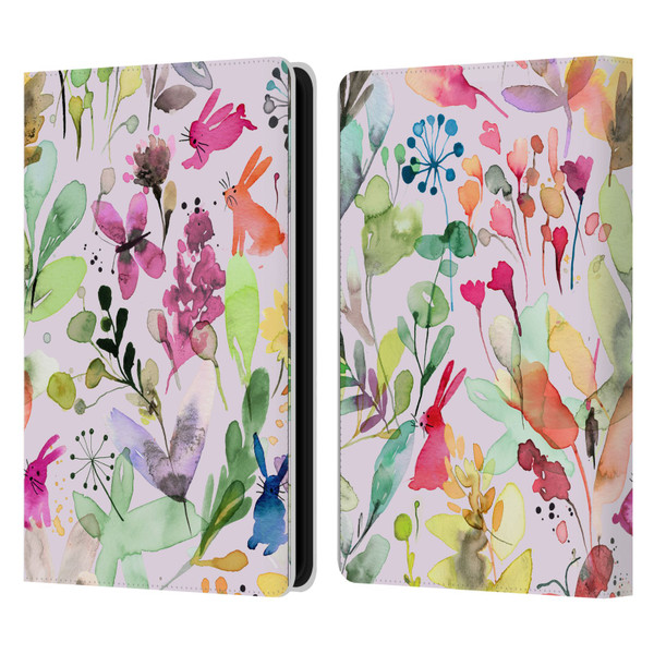 Ninola Flower Patterns Meadow Leather Book Wallet Case Cover For Amazon Kindle Paperwhite 5 (2021)