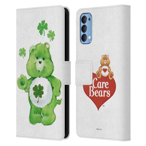 Care Bears Classic Good Luck Leather Book Wallet Case Cover For OPPO Reno 4 5G