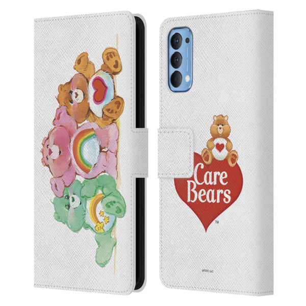 Care Bears Classic Group Leather Book Wallet Case Cover For OPPO Reno 4 5G