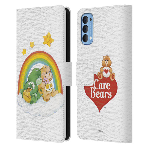 Care Bears Classic Rainbow 2 Leather Book Wallet Case Cover For OPPO Reno 4 5G