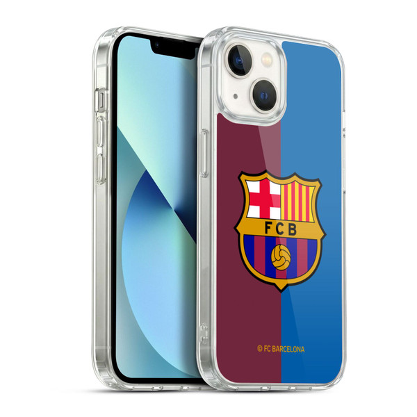 FC Barcelona 2024/25 Crest Kit Home Soft Gel Case for Apple iPhone 13