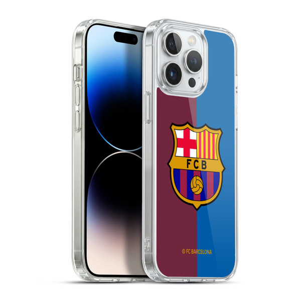 FC Barcelona 2024/25 Crest Kit Home Soft Gel Case for Apple iPhone 13 Pro Max & MagSafe