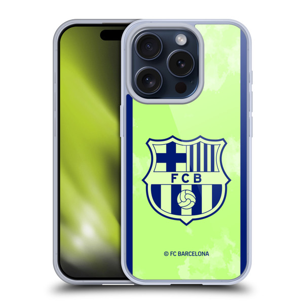 FC Barcelona 2024/25 Crest Kit Third Soft Gel Case for Apple iPhone 15 Pro & MagSafe