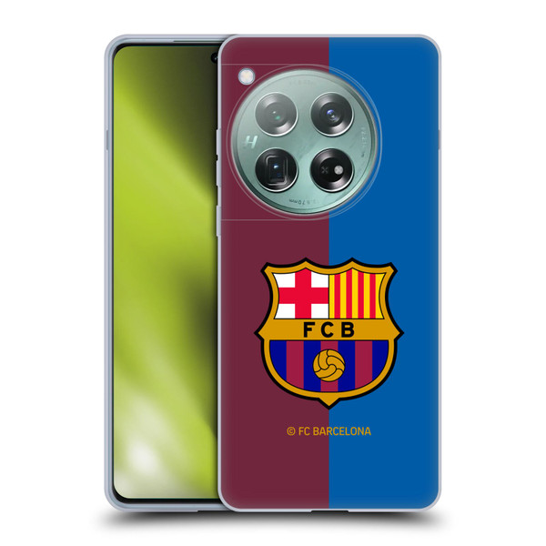 FC Barcelona 2024/25 Crest Kit Home Soft Gel Case for OnePlus 12