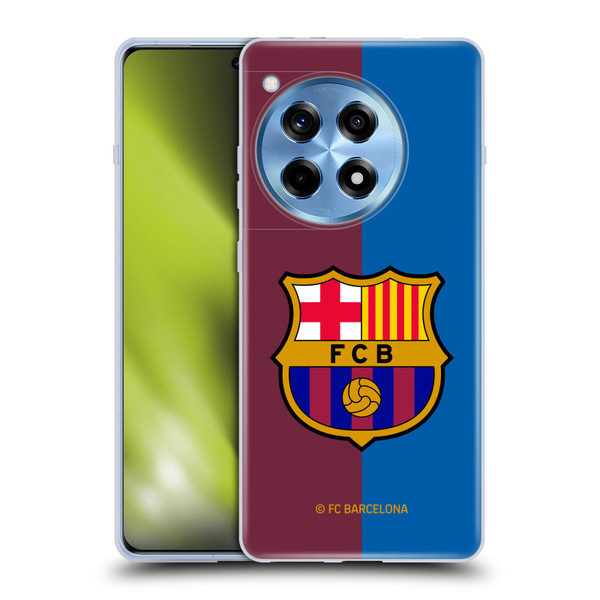 FC Barcelona 2024/25 Crest Kit Home Soft Gel Case for OnePlus 12R