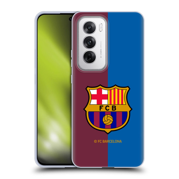 FC Barcelona 2024/25 Crest Kit Home Soft Gel Case for OPPO Reno12 5G