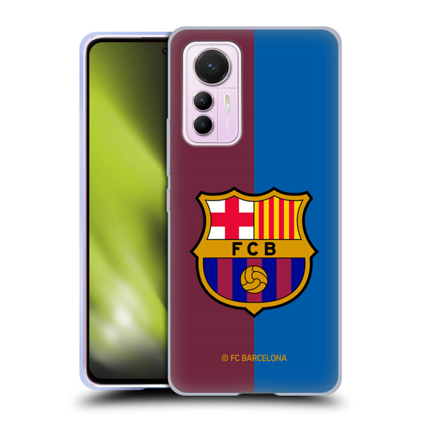FC Barcelona 2024/25 Crest Kit Home Soft Gel Case for Xiaomi 12 Lite