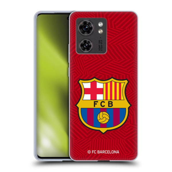 FC Barcelona Crest Red Soft Gel Case for Motorola Edge (2023)