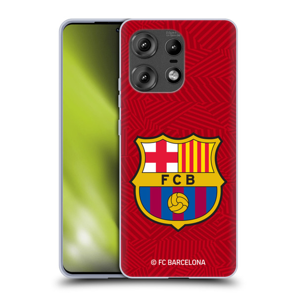 FC Barcelona Crest Red Soft Gel Case for Motorola Edge 50 Pro