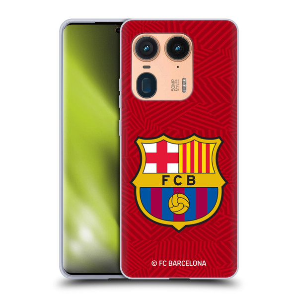 FC Barcelona Crest Red Soft Gel Case for Motorola Edge 50 Ultra/X50 Ultra