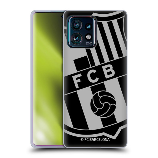 FC Barcelona Crest Oversized Soft Gel Case for Motorola Edge Plus 2023