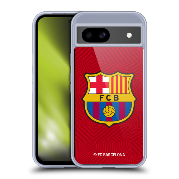 FC Barcelona Crest Red Soft Gel Case for Google Pixel 8a