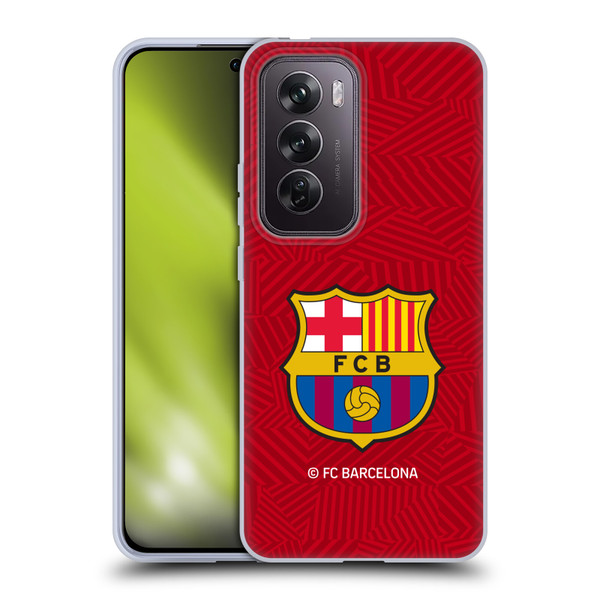 FC Barcelona Crest Red Soft Gel Case for OPPO Reno12 Pro 5G