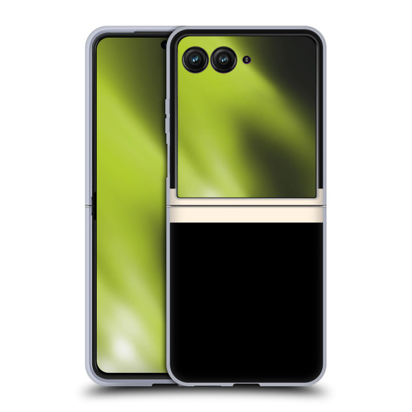 Kierkegaard Design Studio Art Stripe Minimalist Black Cream Soft Gel Case for Motorola Razr 50 Ultra