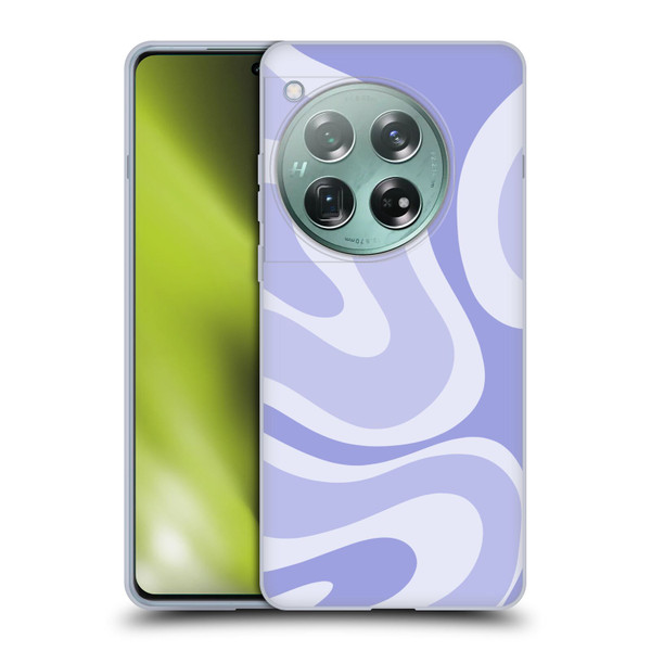 Kierkegaard Design Studio Art Modern Liquid Swirl Purple Soft Gel Case for OnePlus 12