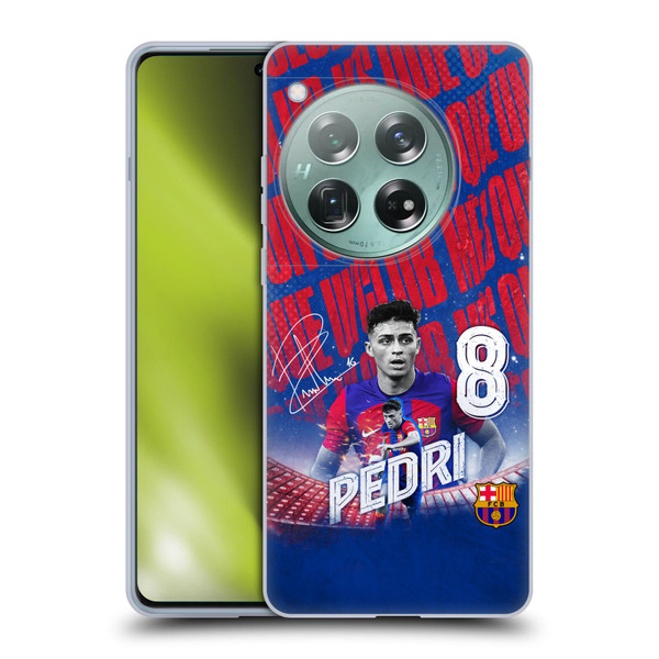 FC Barcelona 2023/24 First Team Pedri Soft Gel Case for OnePlus 12
