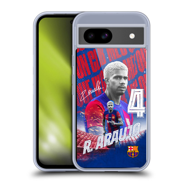 FC Barcelona 2023/24 First Team Ronald Araújo Soft Gel Case for Google Pixel 8a