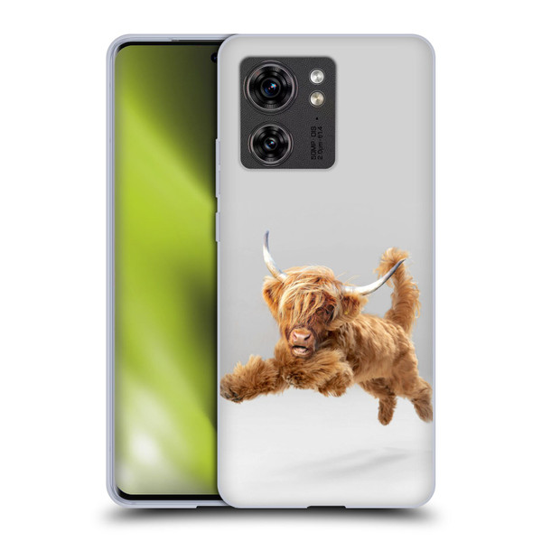 Pixelmated Animals Surreal Pets Highland Pup Soft Gel Case for Motorola Edge (2023)
