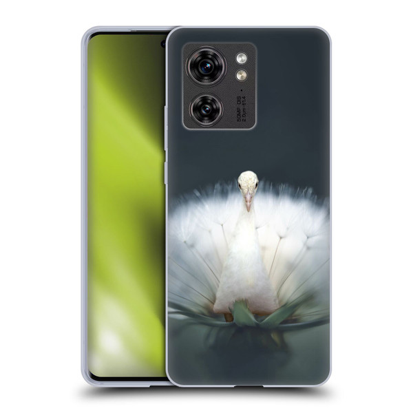 Pixelmated Animals Surreal Pets Peacock Wish Soft Gel Case for Motorola Edge (2023)