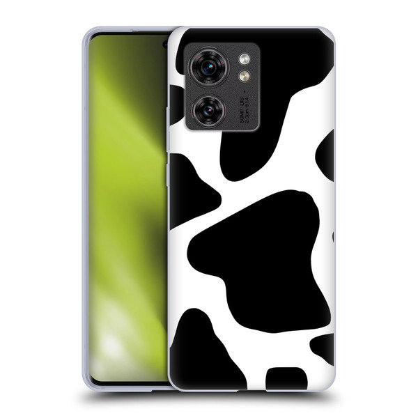 Grace Illustration Animal Prints Cow Soft Gel Case for Motorola Edge (2023)