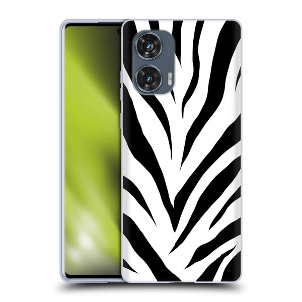 Grace Illustration Animal Prints Zebra Soft Gel Case for Motorola Edge 50 Fusion