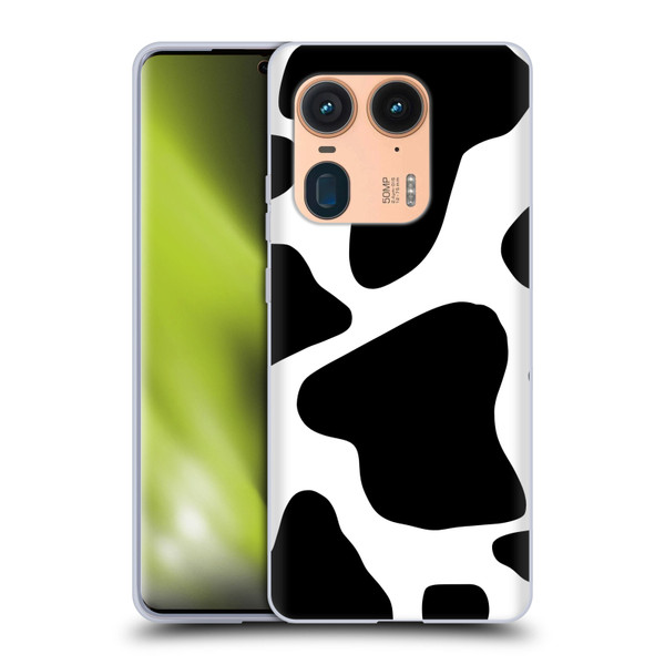 Grace Illustration Animal Prints Cow Soft Gel Case for Motorola Edge 50 Ultra/X50 Ultra