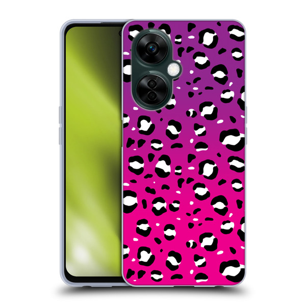 Grace Illustration Animal Prints Pink Leopard Soft Gel Case for OnePlus Nord N30