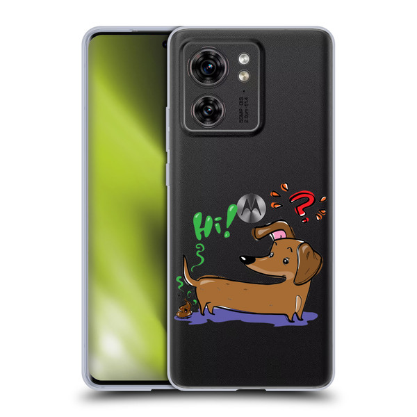 Grace Illustration Dogs Dachshund Soft Gel Case for Motorola Edge (2023)