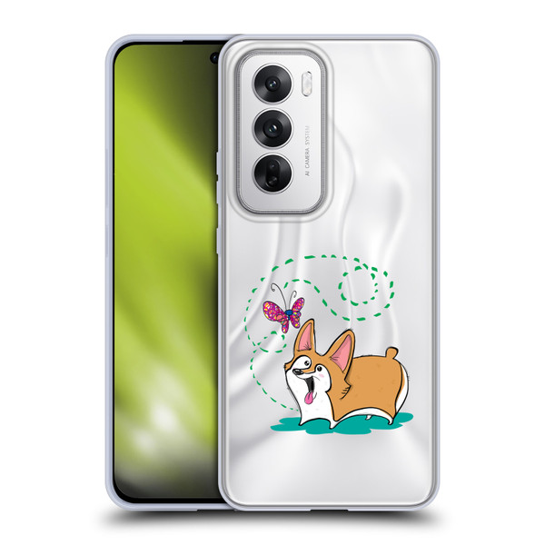 Grace Illustration Dogs Corgi Soft Gel Case for OPPO Reno12 5G