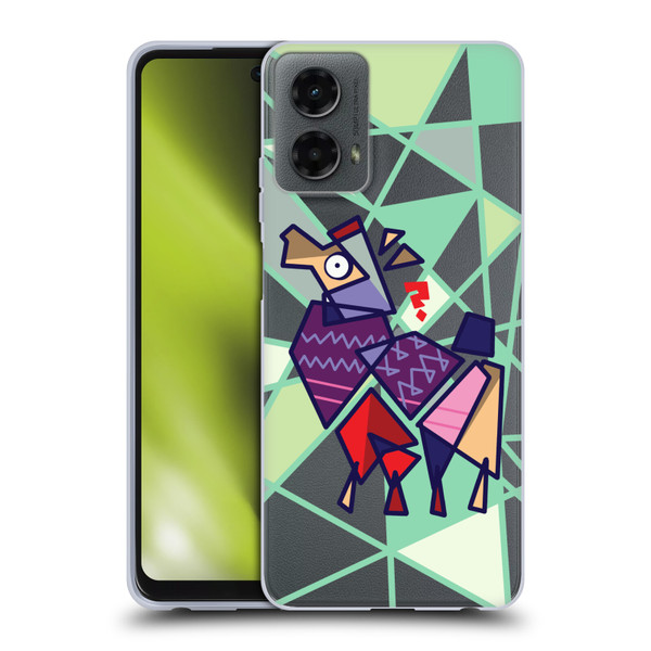 Grace Illustration Llama Cubist Soft Gel Case for Motorola Moto G (2024)