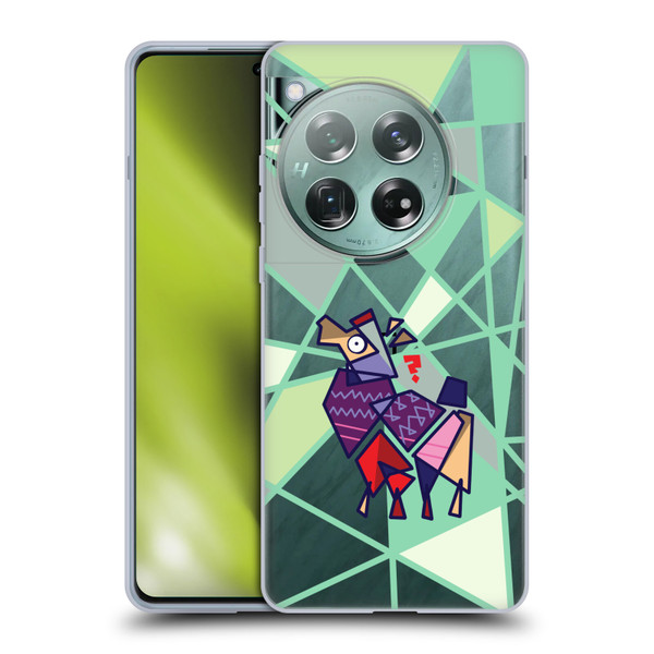 Grace Illustration Llama Cubist Soft Gel Case for OnePlus 12