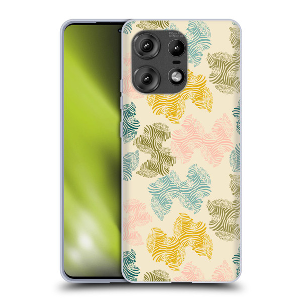 Gabriela Thomeu Art Zebra Green Soft Gel Case for Motorola Edge 50 Pro