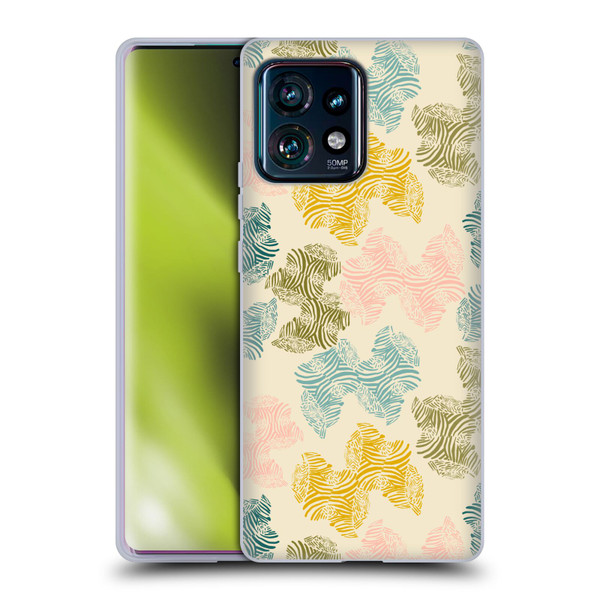 Gabriela Thomeu Art Zebra Green Soft Gel Case for Motorola Edge Plus 2023