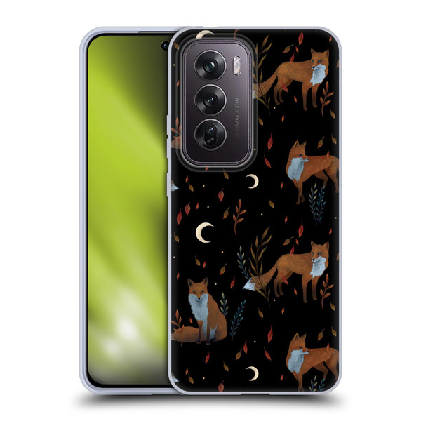 Episodic Drawing Art Foxes Pattern Soft Gel Case for OPPO Reno12 Pro 5G