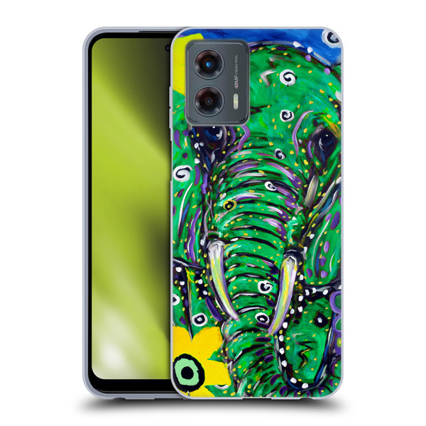 Mad Dog Art Gallery Animals Elephant Soft Gel Case for Motorola Moto G (2023)