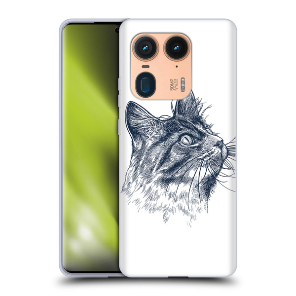 Rachel Caldwell Animals 3 Cat Soft Gel Case for Motorola Edge 50 Ultra/X50 Ultra