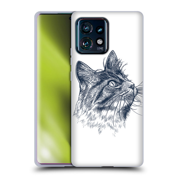 Rachel Caldwell Animals 3 Cat Soft Gel Case for Motorola Edge Plus 2023