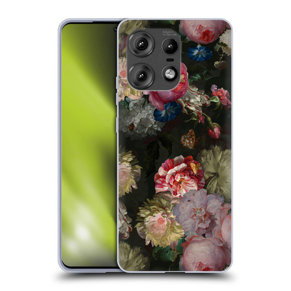 UtArt Antique Flowers Bouquet Soft Gel Case for Motorola Edge 50 Pro