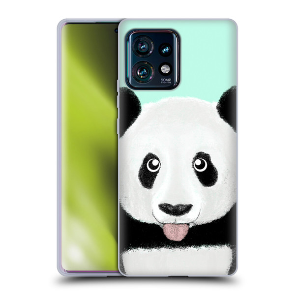 Barruf Animals The Cute Panda Soft Gel Case for Motorola Edge Plus 2023